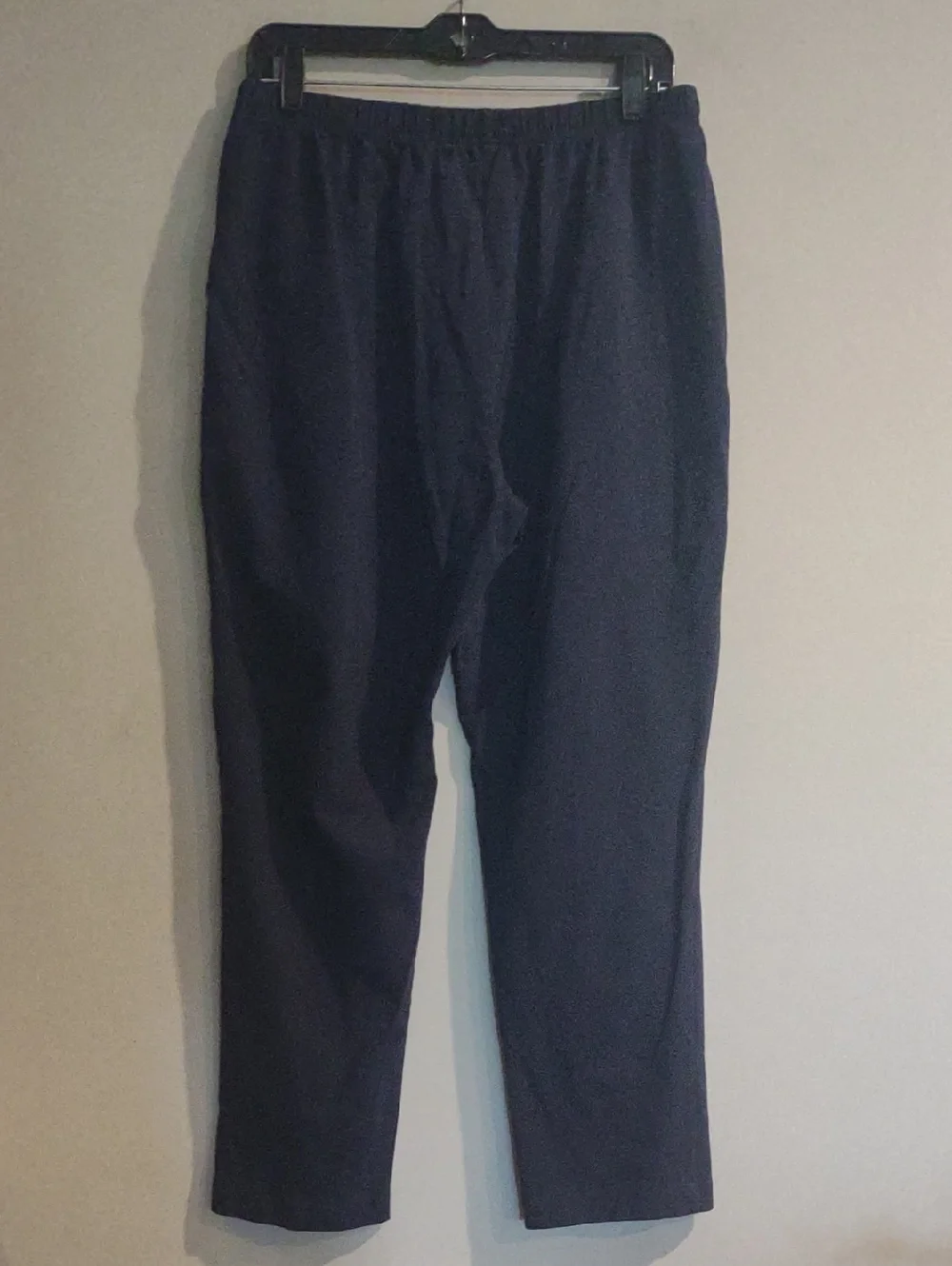 L.L. Bean Women's Large Petite Perfect Fit Navy Blue Straight Leg 2 Pocket Pants
